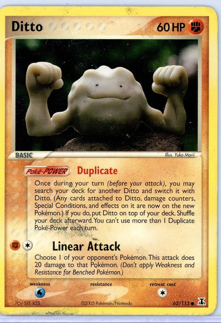 Ditto (Geodude) 2005 Pokémon Delta Species non holo #62/113 HP