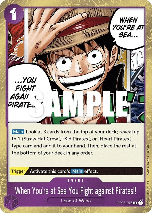 When You're at Sea You Fight against Pirates!! (OP05-076) (Awakening of the New Era) (OP05)