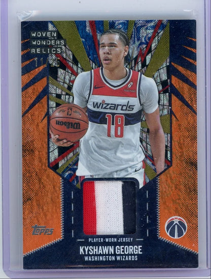 Kyshawn George 2025-26 Topps Woven Wonder Relics #'d 11/25
