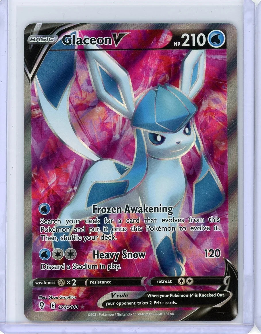Glaceon V 2021 Pokémon Evolving Skies #174/203