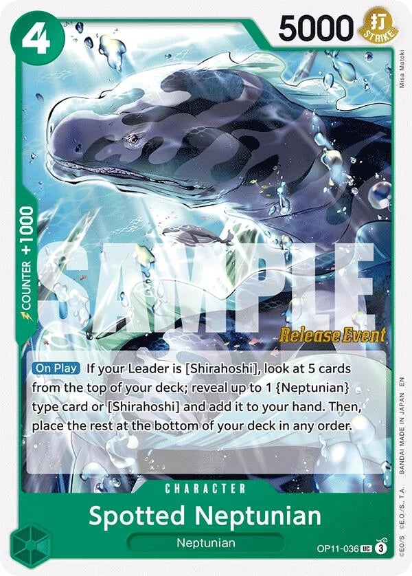 Spotted Neptunian (OP11-036) (A Fist of Divine Speed Release Event Cards) (OP11 RE)