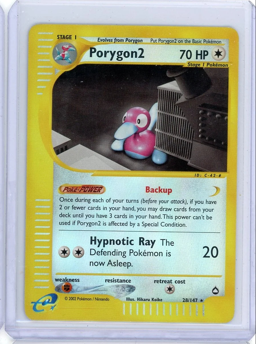 Porygon2 2002 Pokemon Aquapolis reverse holo #28/147