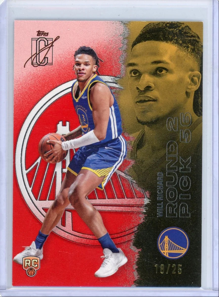 Will Richard 2025-26 Topps Signature Class red RC #'d 18/25
