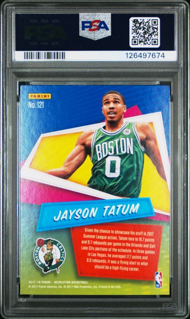Jayson Tatum 2017 Panini Revolution RC PSA 7