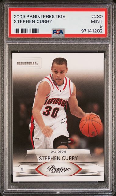 Stephen Curry 2009 Panini Prestige Rookie PSA 9