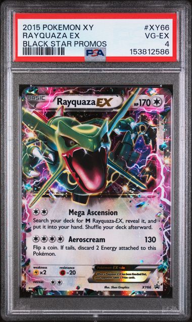 Rayquaza EX 2015 Pokémon Black Star Promo #XY66 PSA 4