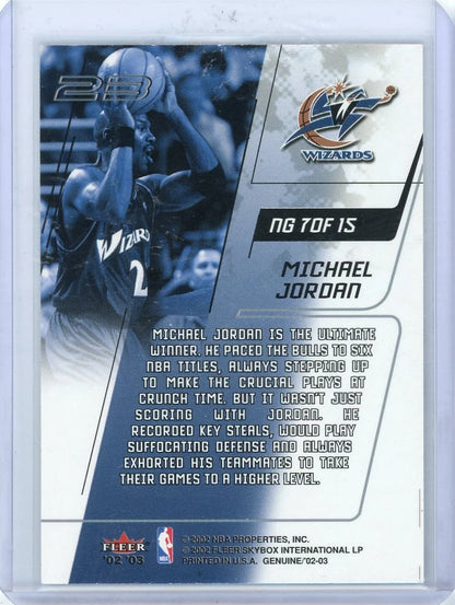 Michael Jordan 2002-03 Fleer Names of the Game