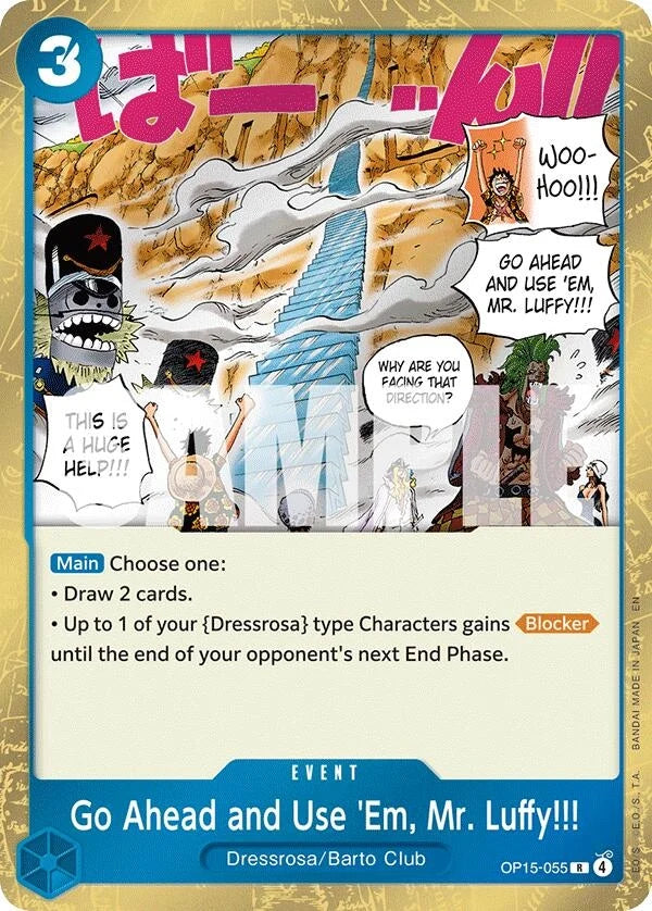 Go Ahead and Use 'Em, Mr. Luffy!!! (OP15-055) (Adventure on Kami's Island) (OP15-EB04)