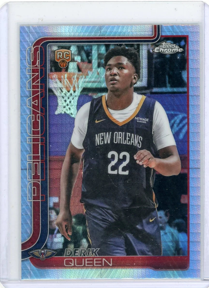 Derik Queen 2025-26 Topps Chrome Prism Refractor RC