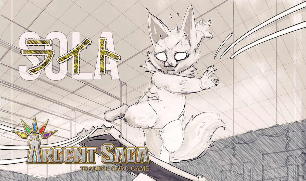Argent Saga TCG Rubber Event Playmat - Sola Sketch (Side Event June 2019)