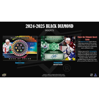 2024-25 Upper Deck Black Diamond Hockey Hobby 5 Box Case
