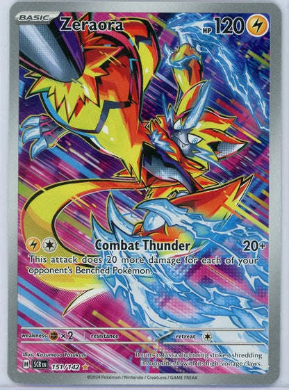 Zeraora Pokémon Stellar Crown Illustration Rare #151/142