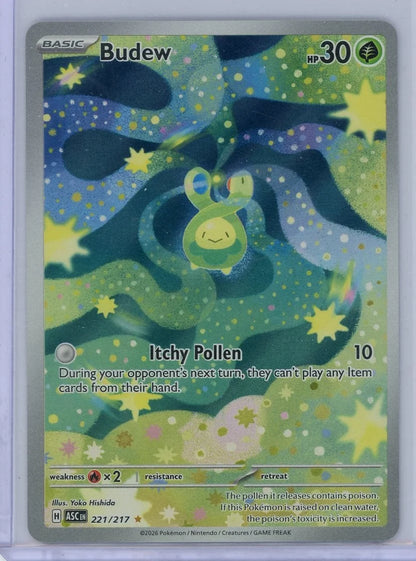 Budew 2026 Pokémon Ascended Heroes Illustration rare #221/217