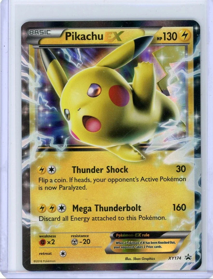 Pikachu EX 2016 Pokemon Black Star Promo #XY174