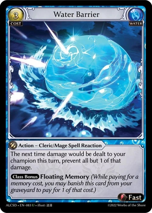 Water Barrier (083) (Alchemical Revolution Starter Decks) (ALCSD)