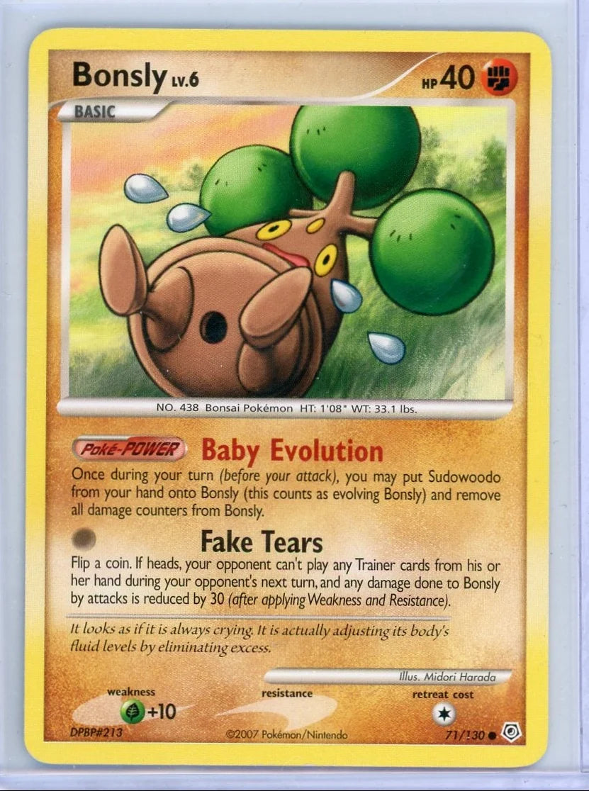 Bonsly Pokémon Diamond & Pearl #71/130