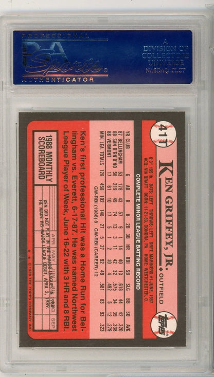 Ken Griffey Jr. 1989 Topps Traded RC PSA 10