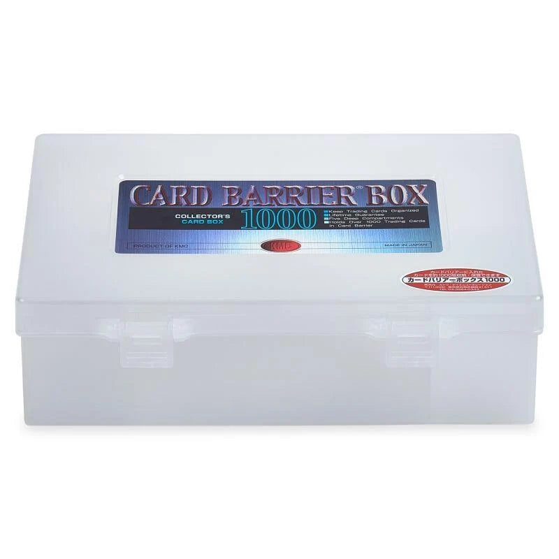 KMC Deck Box: Card Barrier Box - Clear (Holds 1000+)