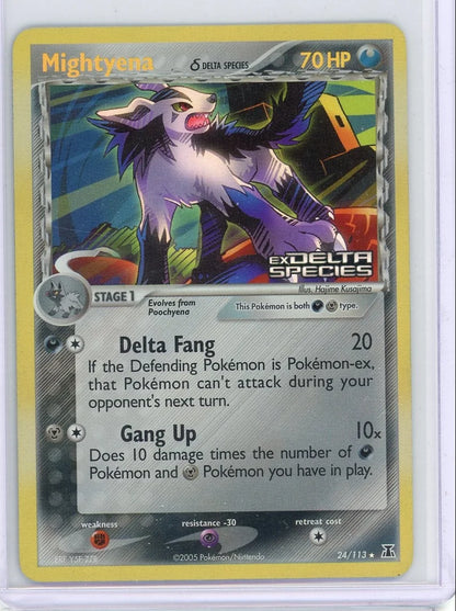 Mightyena Pokémon EX Delta Species Reverse Holo #24/113 (LP)