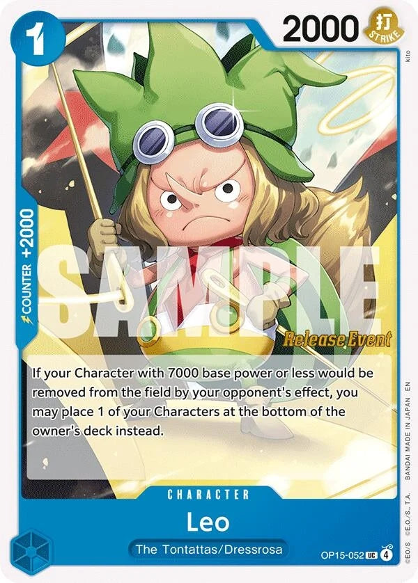 Leo (OP15-052) (Adventure on Kami's Island Release Event Cards) (OP15 RE)