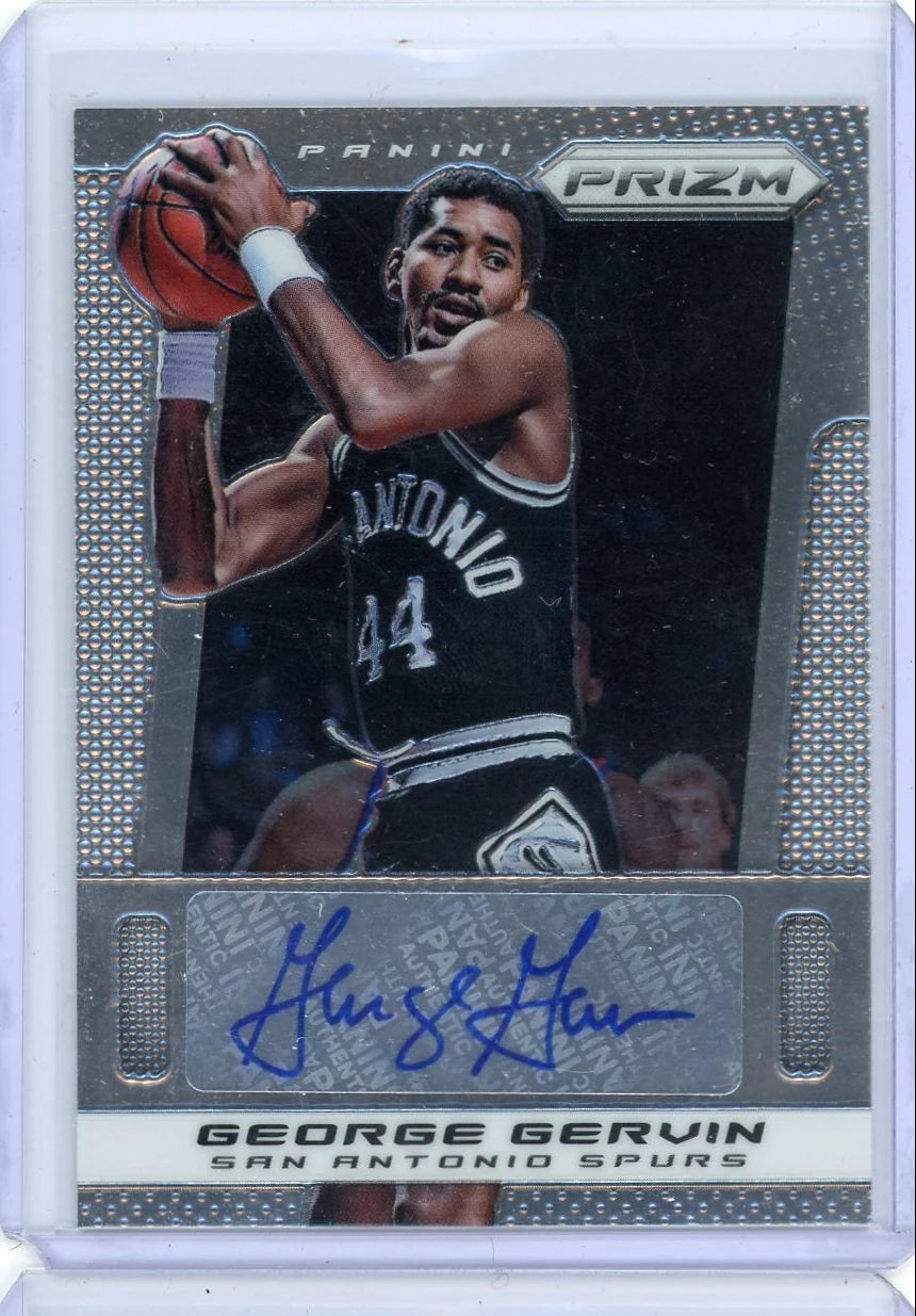 George Gervin 2013-14 Panini Prizm autograph