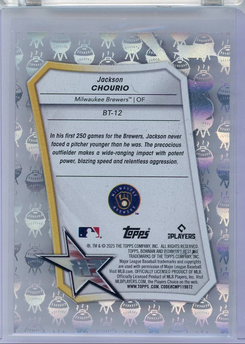 Jackson Chourio 2025 Bowmans Best Best-Tek #'d 45/99