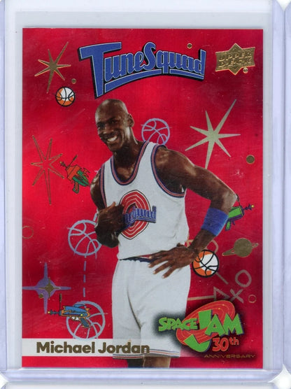 Michael Jordan 2026 Upper Deck Space Jam 30th Anniversary Red #'d 1962/1996