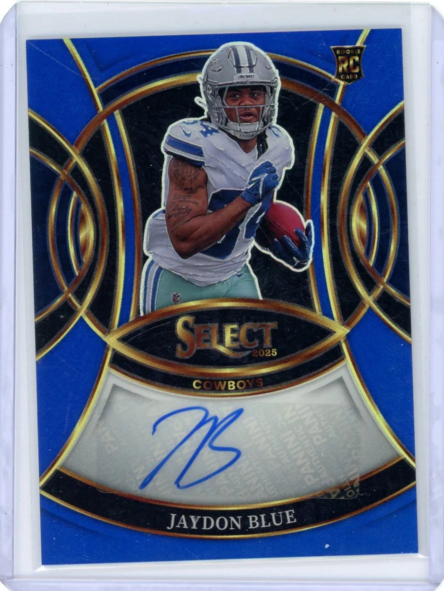 Jaydon Blue 2025 Panini Select Rookie Signatures Auto Blue Prizm #'d 053/149