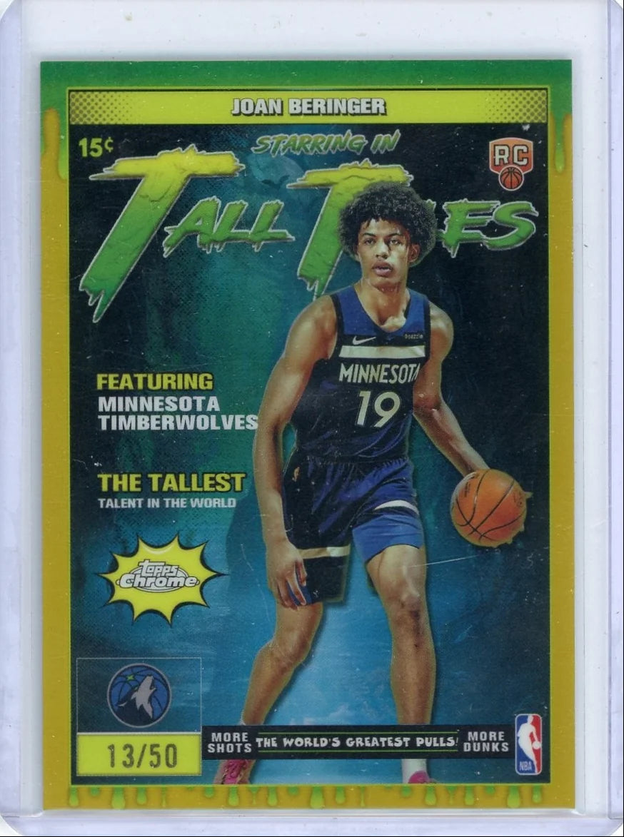 Joan Beringer 2025-26 Topps Tall Tales gold rookie card #'d 13/50