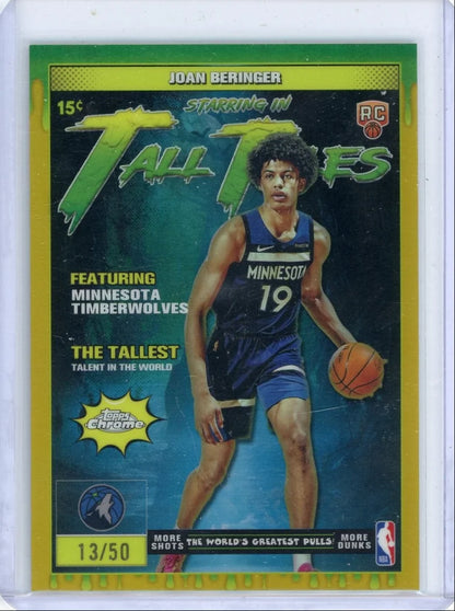 Joan Beringer 2025-26 Topps Tall Tales gold rookie card #'d 13/50