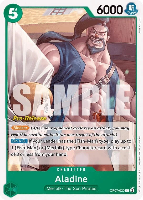 Aladine (OP07-020) (500 Years in the Future Pre-Release Cards) (OP07 PRE)