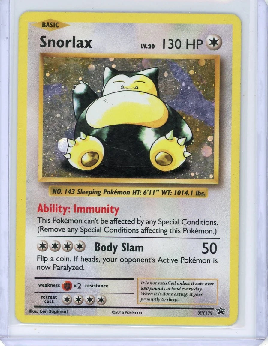 Snorlax 2016 Pokemon Black Star Promo #XY179