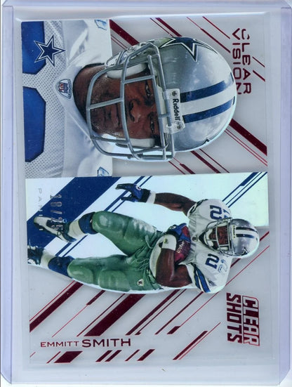 Emmitt Smith 2015 Panini Clear Vision Clear Shots Red #'d 18/25