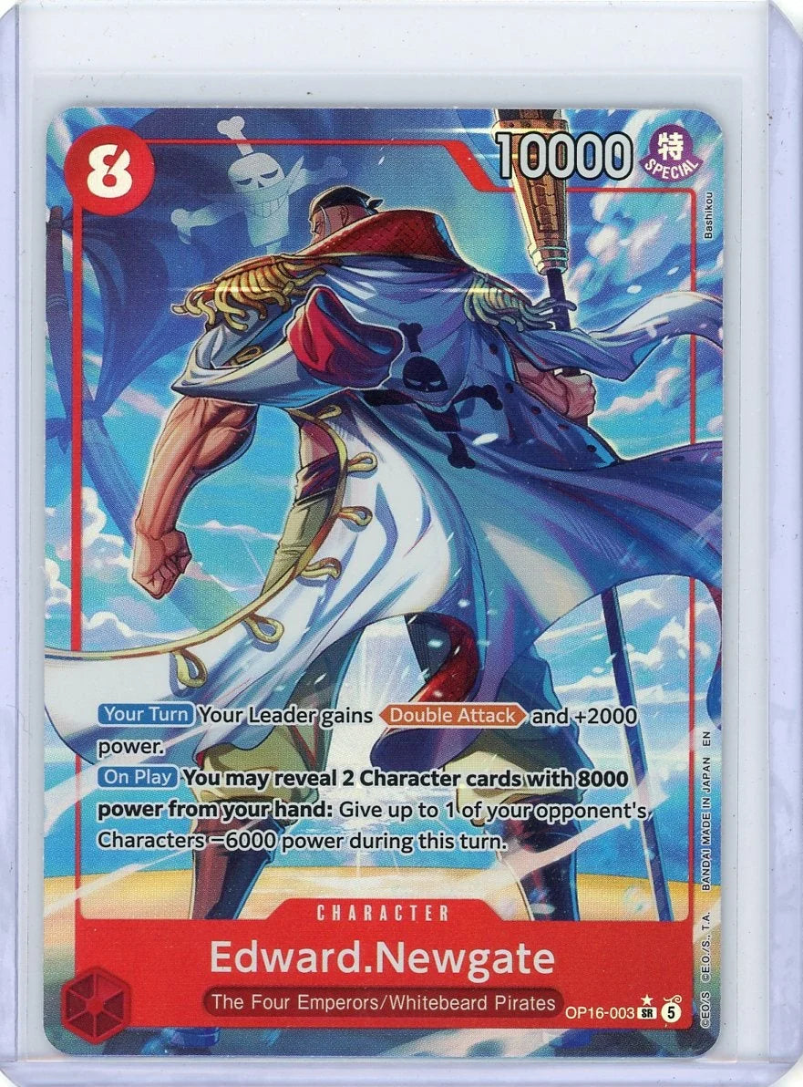 Edward.Newgate One Piece OP16-003 Secret Rare Alternate Art