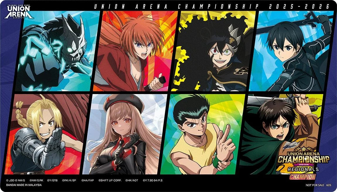 Union Arena Regionals 25-26 Champion Playmat