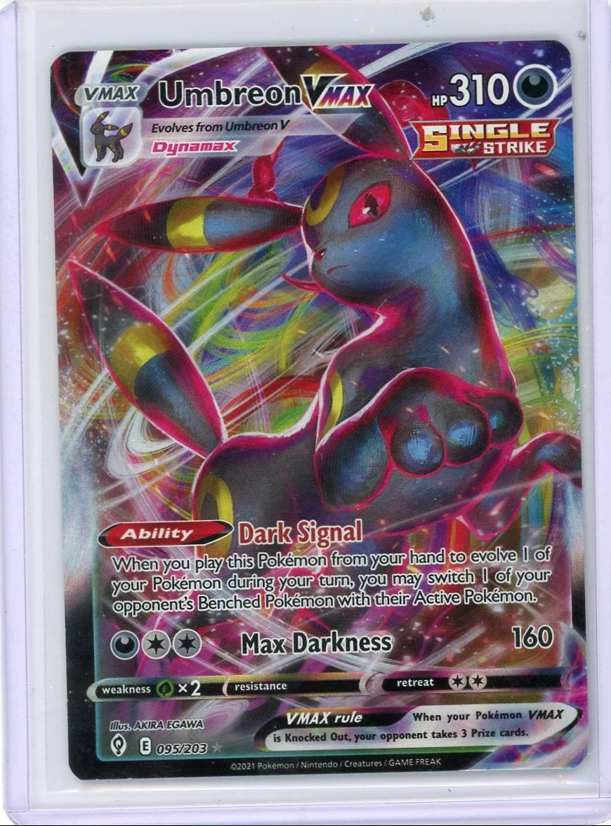 Umbreon Vmax Pokémon Evolving Skies Ultra Rare #095/203
