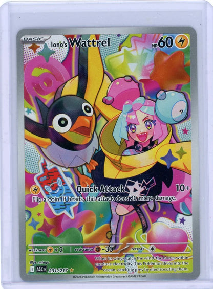 Iono's Wattrel Pokémon Ascended Heroes Illustration Rare #231/217