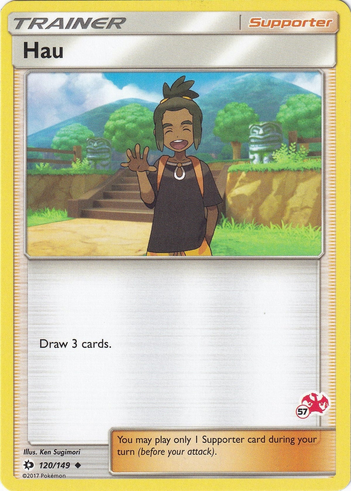Hau - 120/149 (#57 Charizard Stamped) (120/149) (Battle Academy) (BTA)