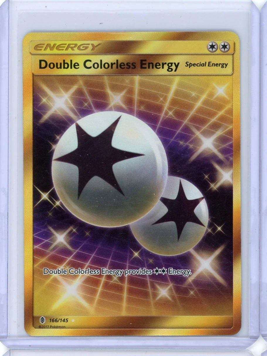 Double Colorless Energy 2017 Pokemon Guardians Rising Secret rare #166/145