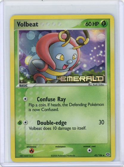 Volbeat Pokémon Emerald Reverse Holo #42/106