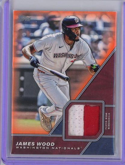 James Wood 2026 Topps Game Worn Relic #MLM-JW #'d /25