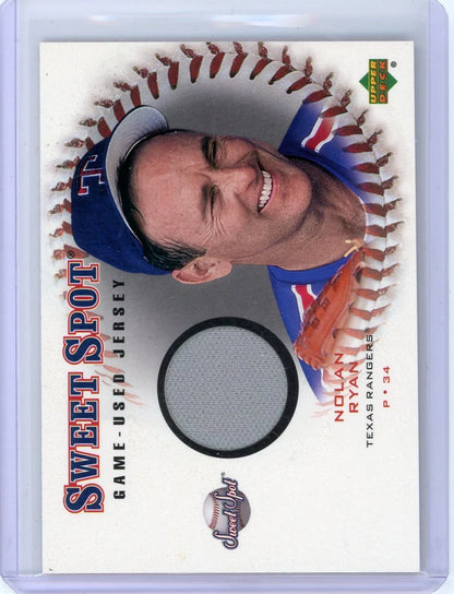 Nolan Ryan 2001 Upper Deck Sweet Spot Game-Used Jersey Relic
