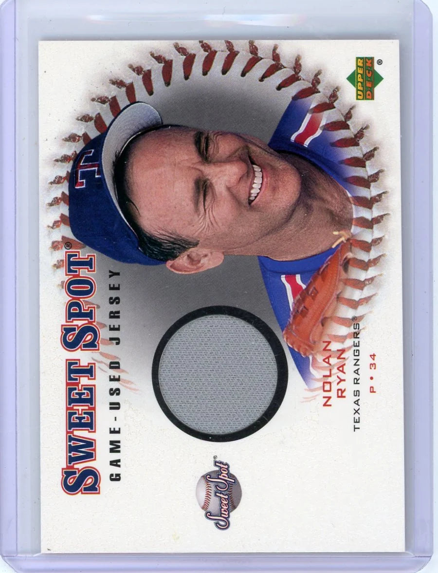 Nolan Ryan 2001 Upper Deck Sweet Spot Game-Used Jersey Relic