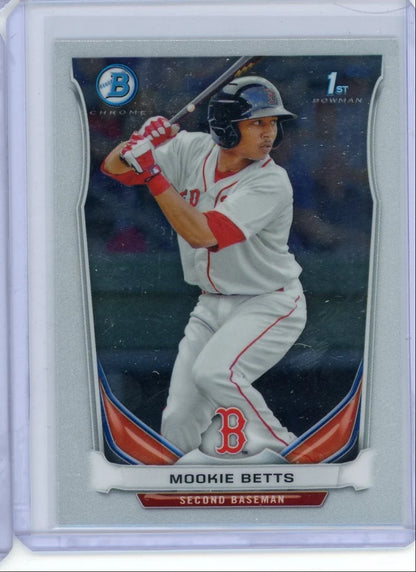 Mookie Betts 2014 Bowman Chrome 1st Bowman Rookie Card