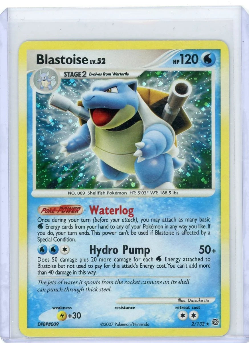 Blastoise Pokémon Secret Wonders Holo Rare #2/132 LP