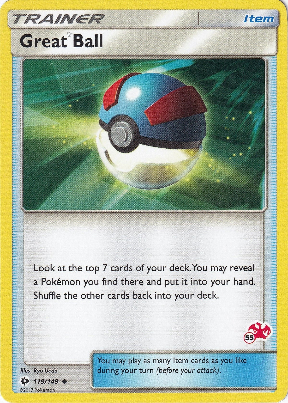 Great Ball - 119/149 (#55 Charizard Stamped) (119/149) (Battle Academy) (BTA)