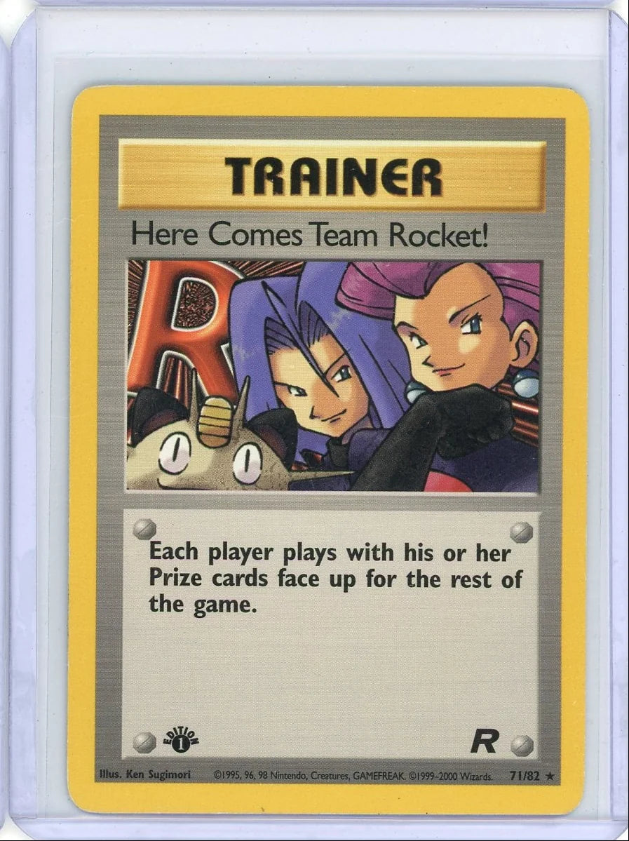 Here Comes Team Rocket 2000 Pokemon Team Rocket 1st Edition non holo #71/82 LP/MP