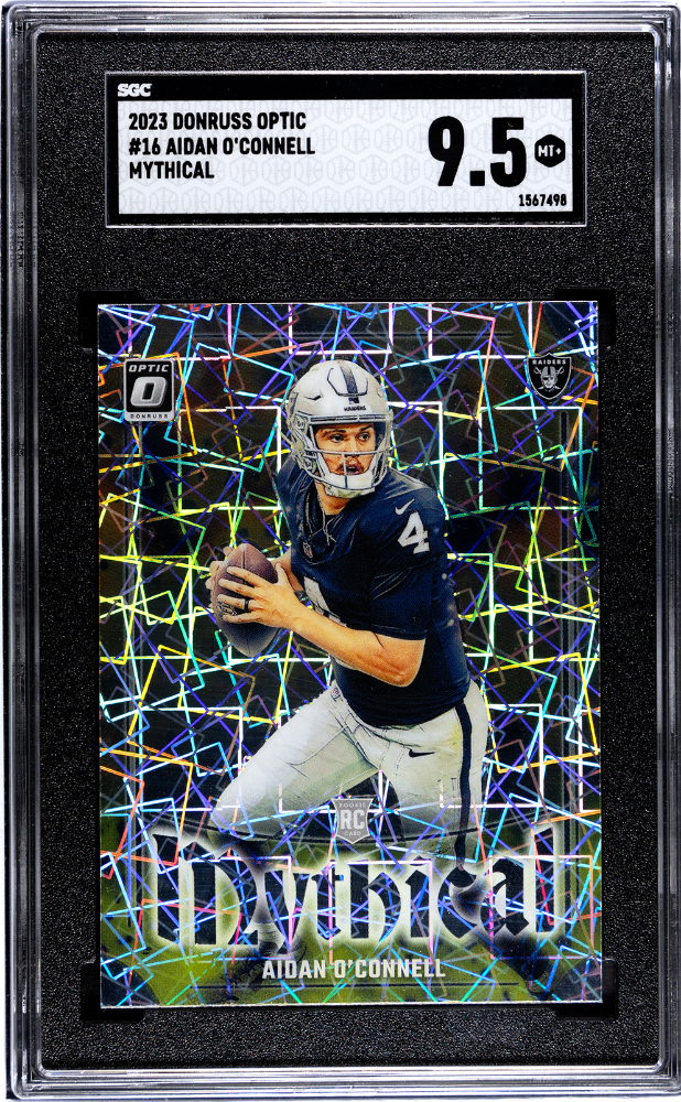 Aidan O'Connell 2023 Donruss Optic Mythical SGC 9.5 (Case Hit)