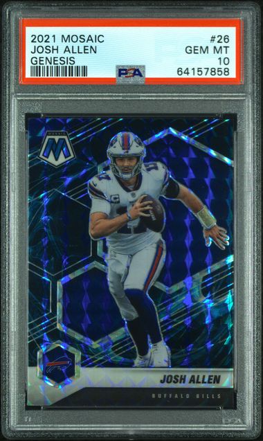 Josh Allen 2021 Mosaic Genesis SSP PSA 10