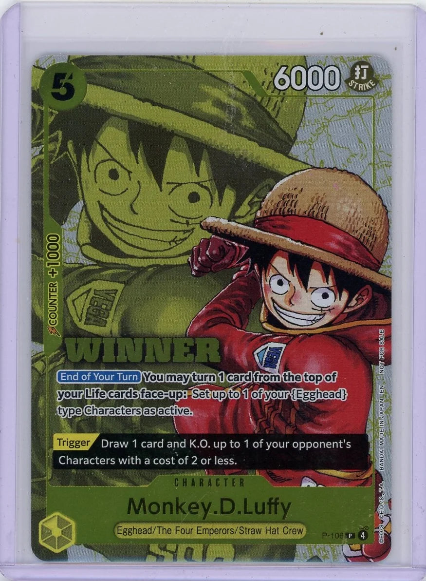 Monkey.D.Luffy One Piece WINNER Promo #P-106